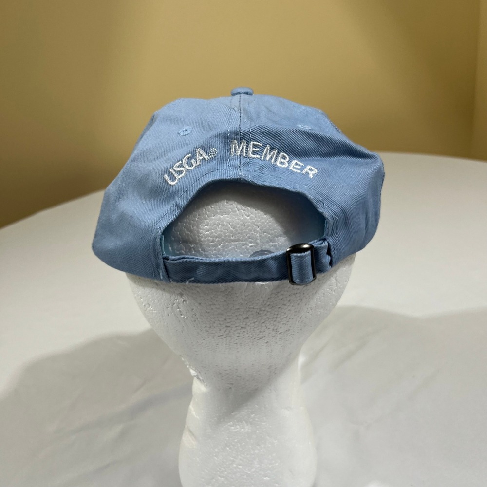 USGA Hat Baseball Cap Unisex OSFA Light Blue 2019 U.S. Open Pebble Beach Member - Picture 4 of 11